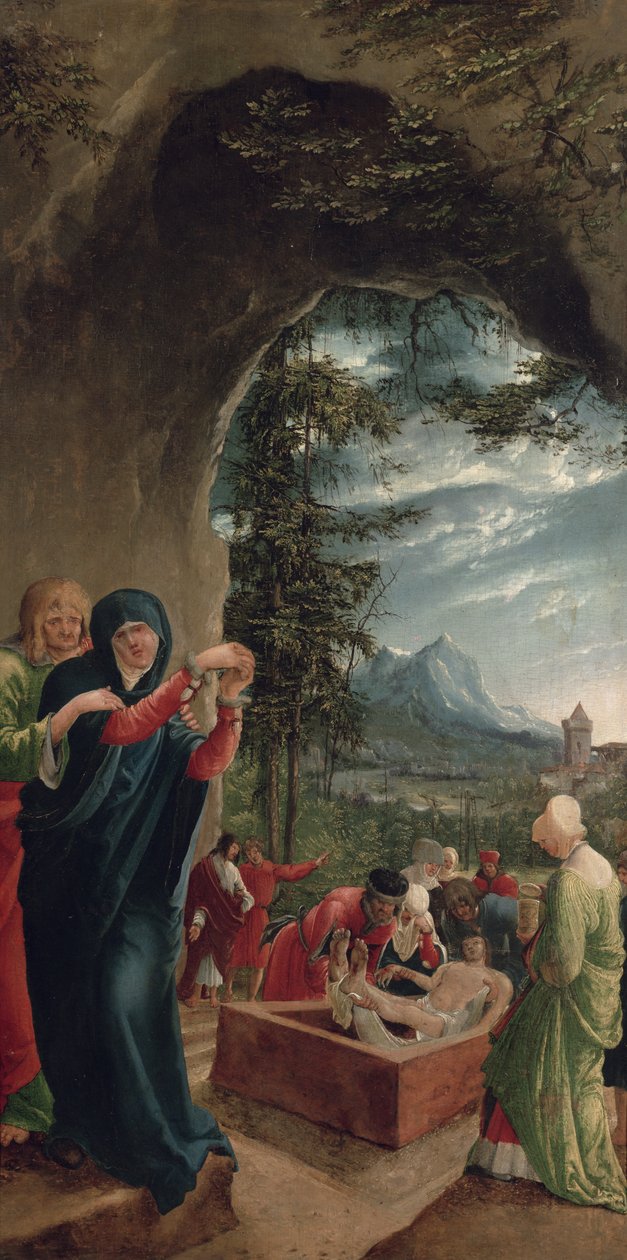Graflegging van Christus, 1518 door Albrecht Altdorfer