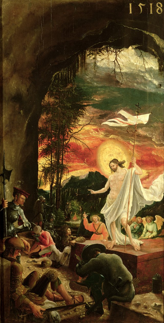 De opstanding van Christus, 1518 door Albrecht Altdorfer