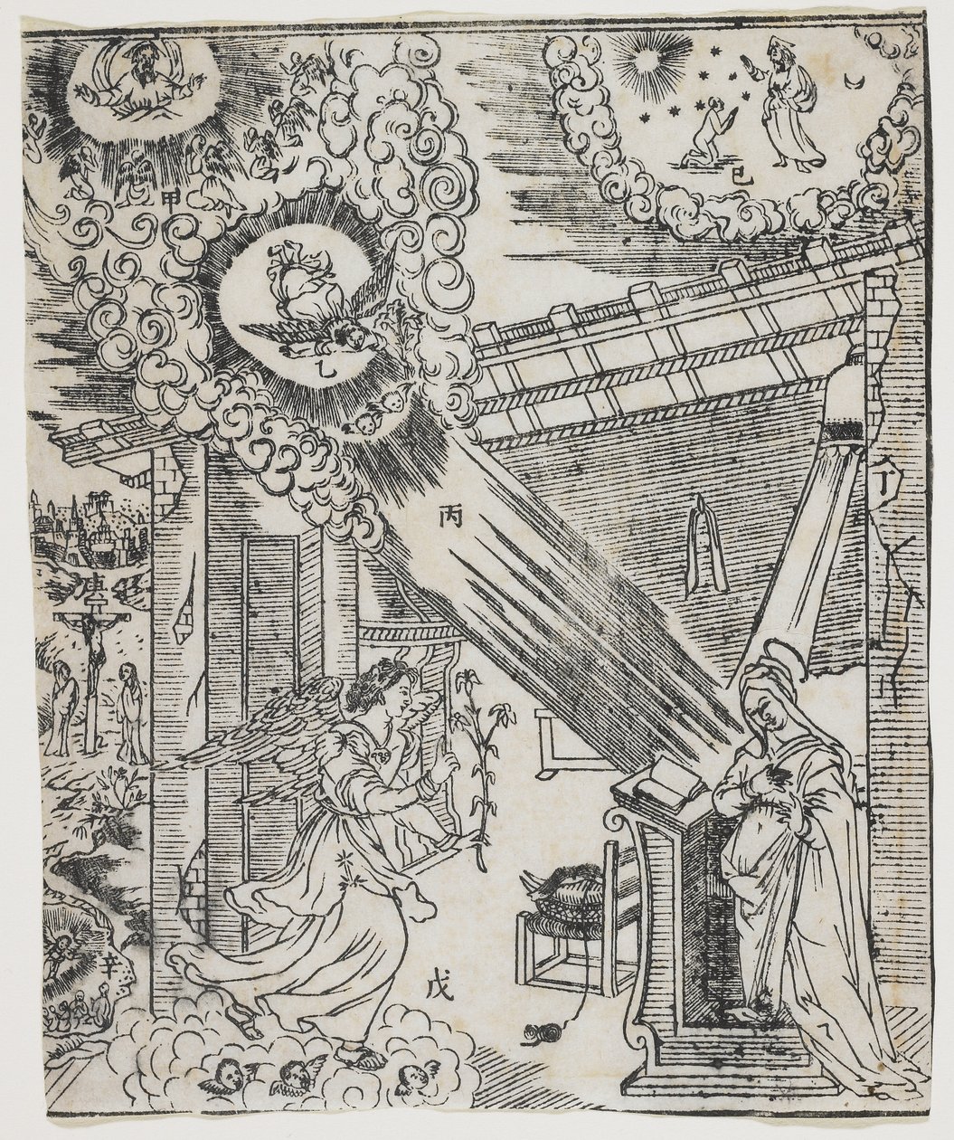 Sint Hiëronymus in een grot, ca. 1480-1538 door Albrecht Altdorfer