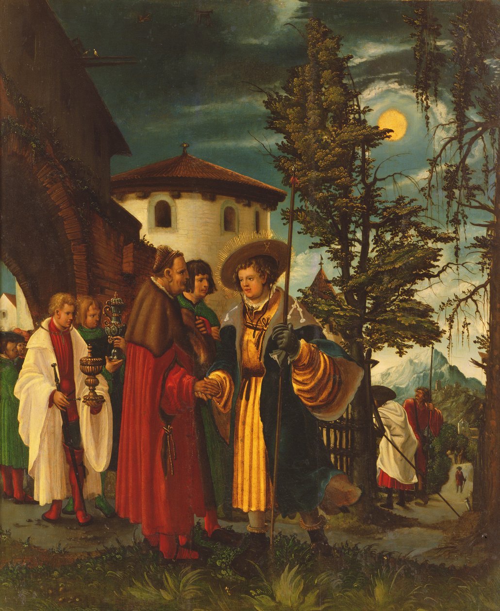 Het vertrek van Sint Florain, 1516-18 door Albrecht Altdorfer