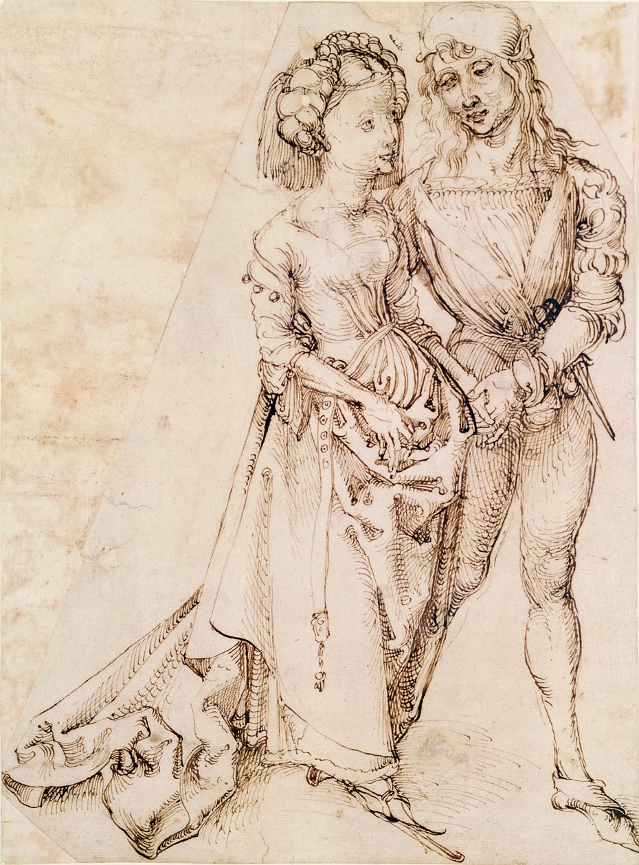 Een Jong Stel, 1484-94 door Albrecht Dürer