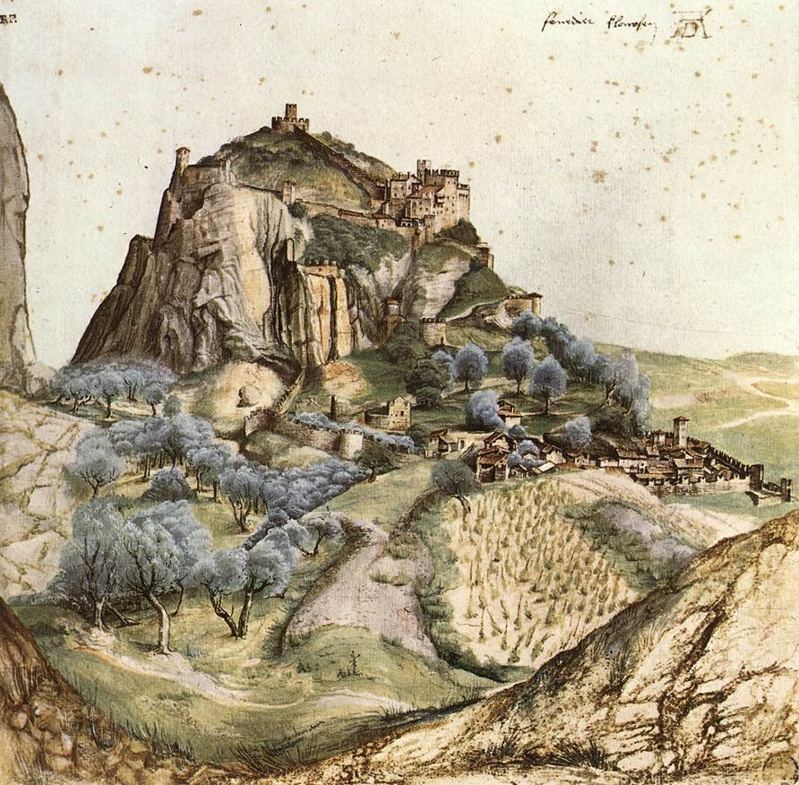 Het kasteel van Arco door Albrecht Dürer