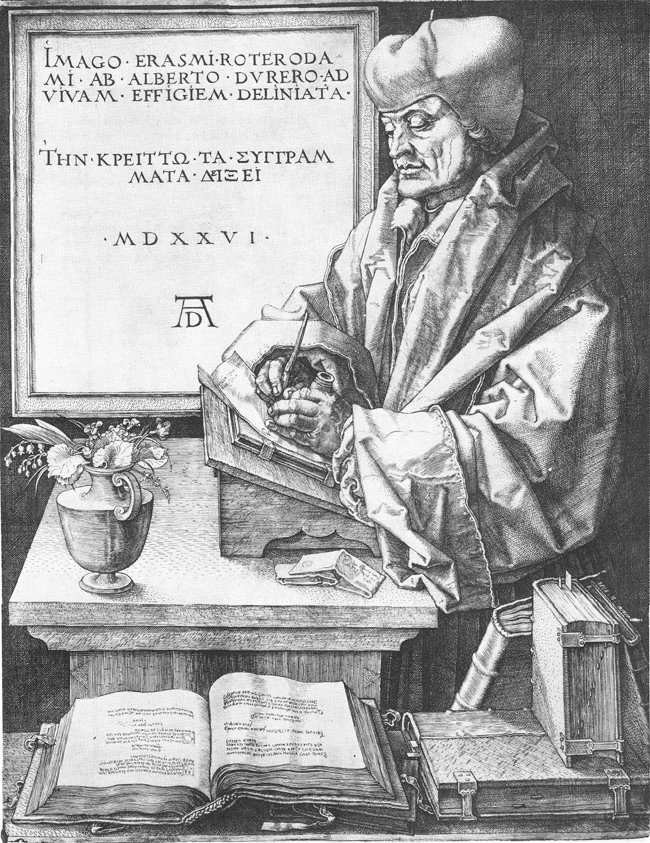Erasmus van Rotterdam door Albrecht Dürer