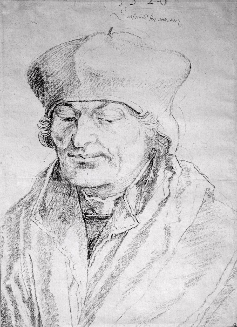 Portret van Desiderius Erasmus (1469-1536) 1520 door Albrecht Dürer
