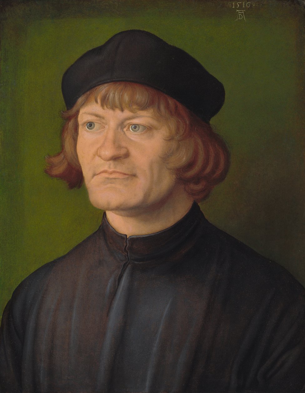 Portret van een geestelijke (Johann Dorsch?) door Albrecht Dürer