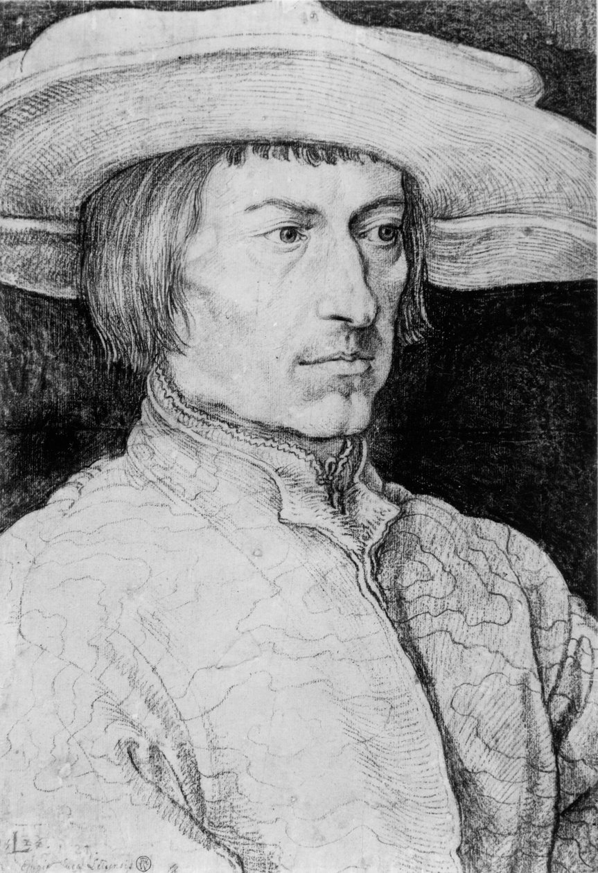 Portret van een onbekende man, 1525 door Albrecht Dürer