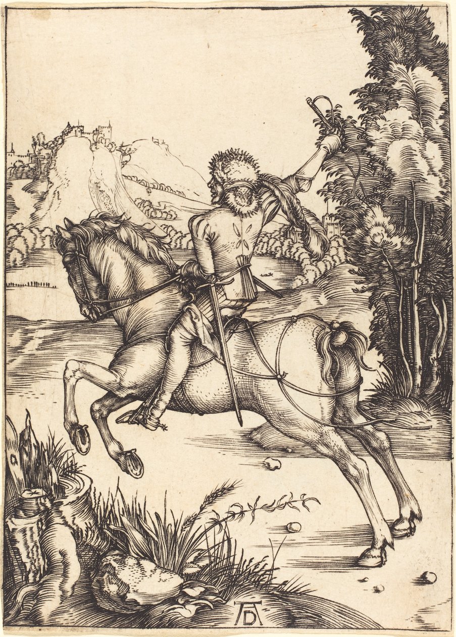 De kleine koerier door Albrecht Dürer