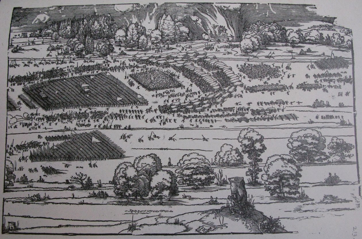 Het Beleg van een Vesting door Albrecht Dürer
