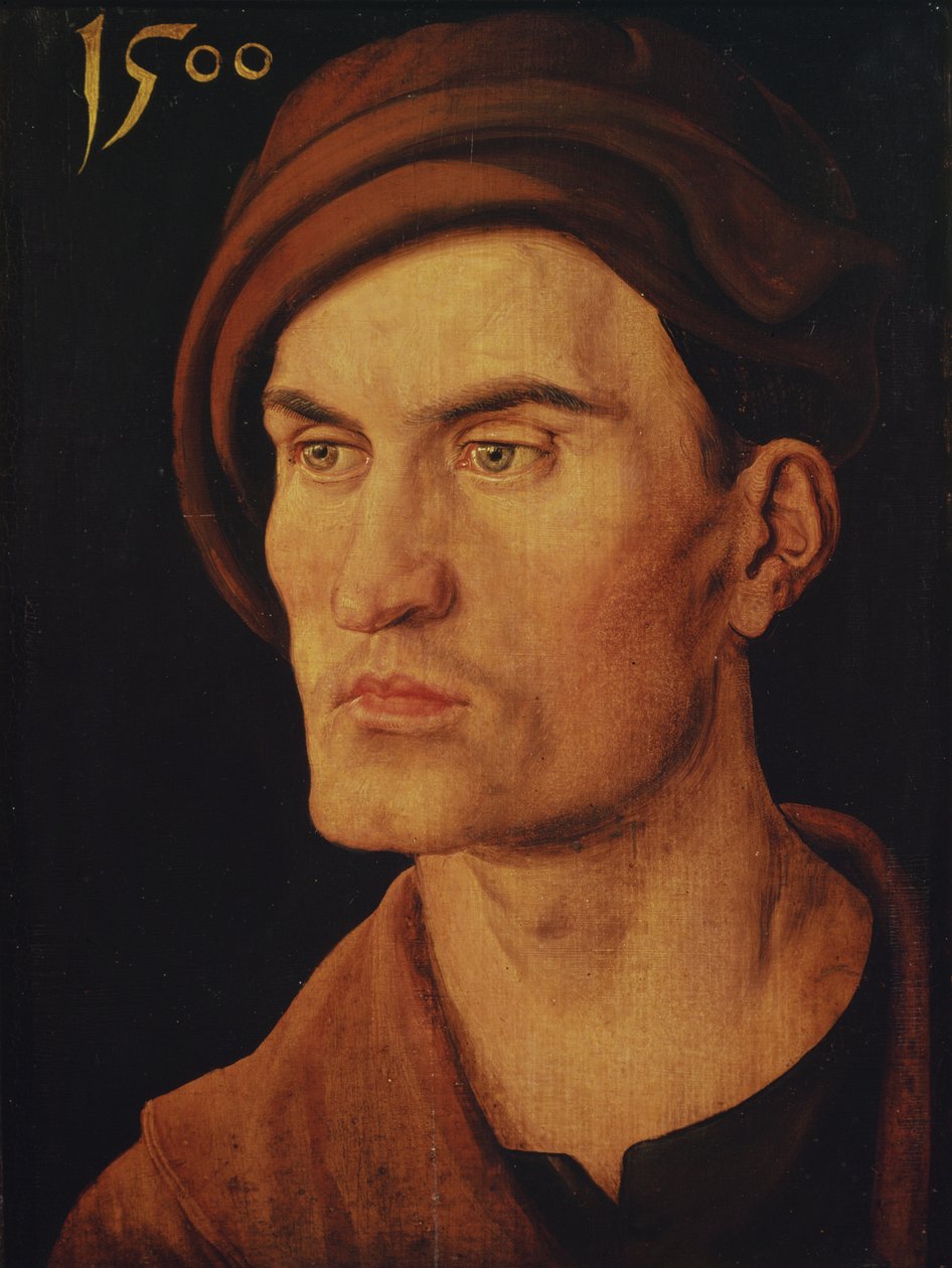 Portret van een jonge man door Albrecht Dürer