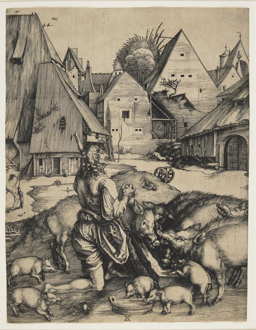 De Verloren Zoon, 1496 door Albrecht Dürer