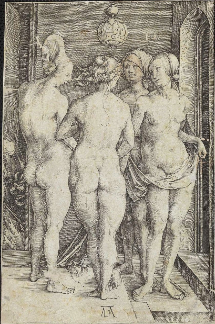 De vier heksen door Albrecht Dürer