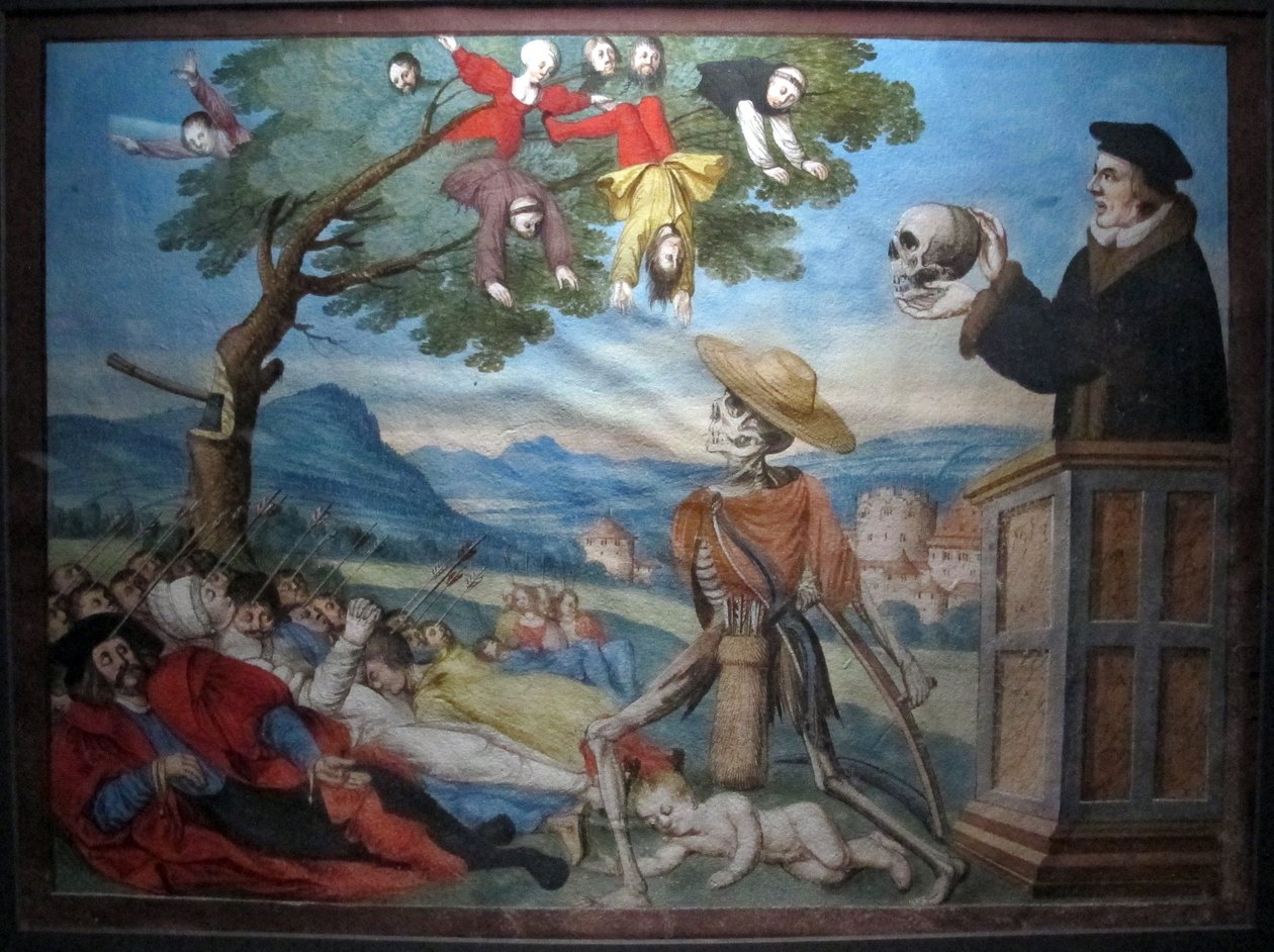 Kopie van de verloren dodendans van M. Manuel van de Dominicaanse begraafplaats van Bern (1512-20) door Albrecht Kauw