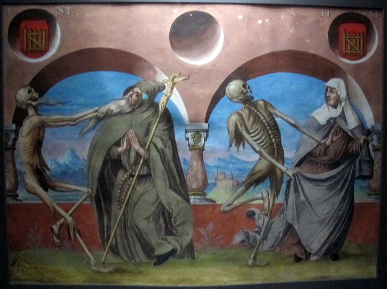 Kopie van de verloren dodendans van M. Manuel van de Dominicaanse begraafplaats van Bern (1512-20) door Albrecht Kauw