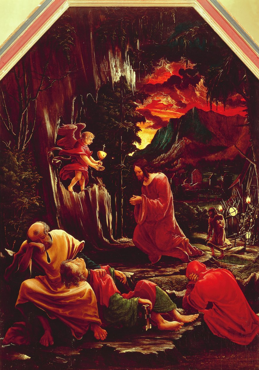 Christus op de Olijfberg door Albrecht Altdorfer