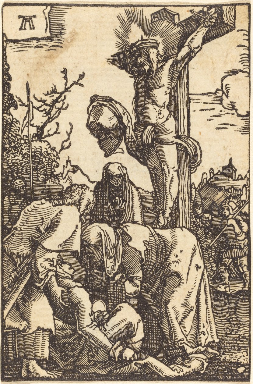 Christus aan het kruis door Albrecht Altdorfer