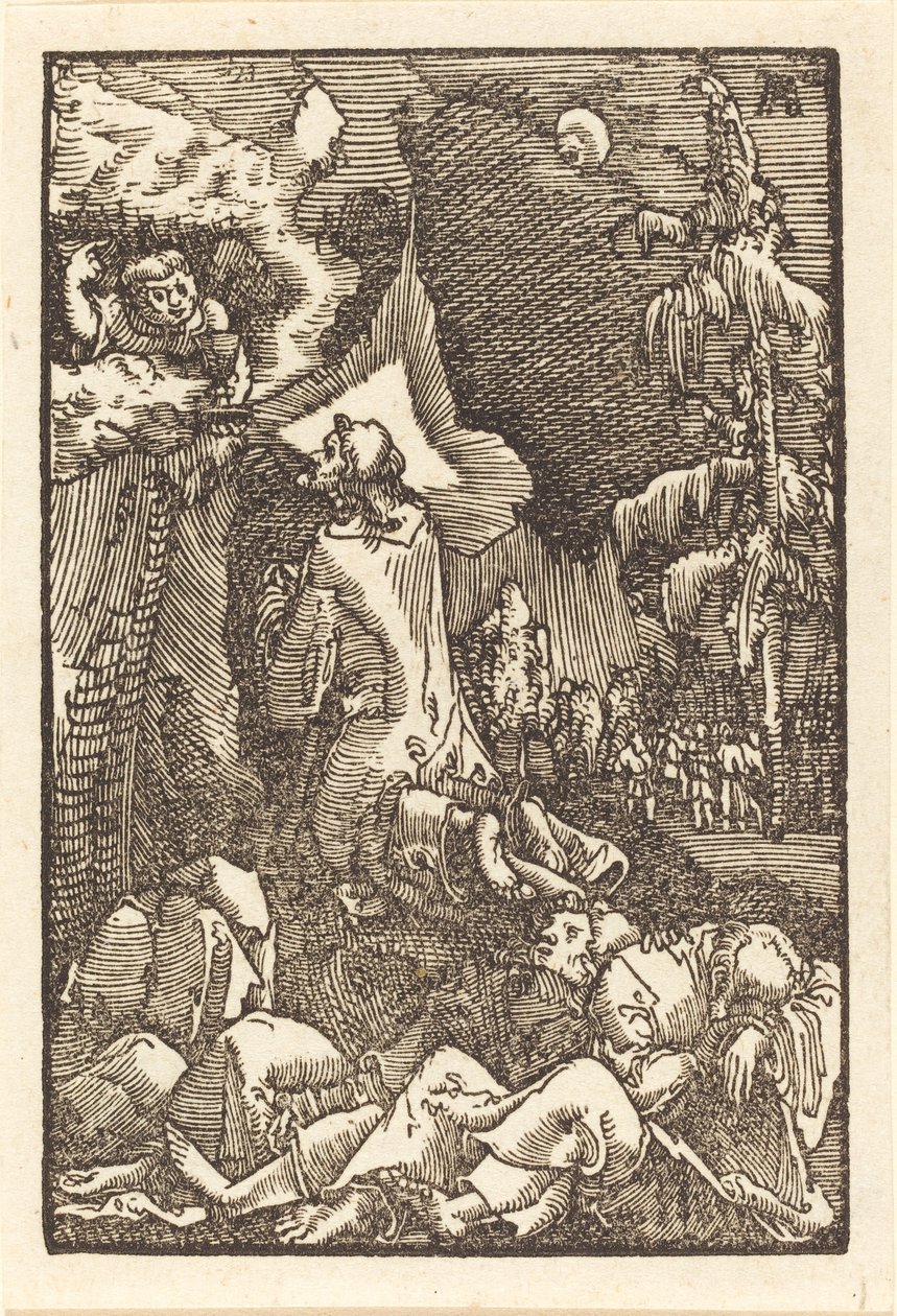 Christus op de Olijfberg door Albrecht Altdorfer