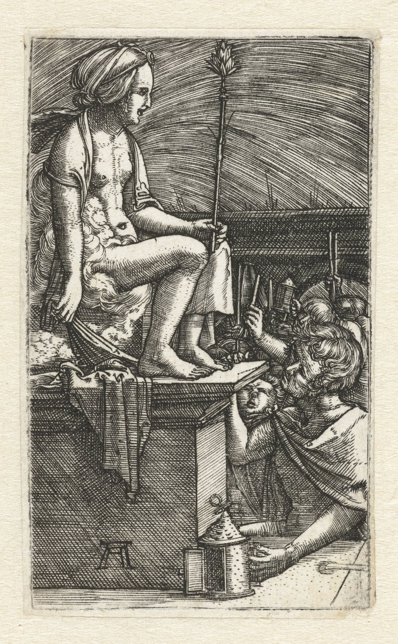 De wraak van de tovenaar Virgilius door Albrecht Altdorfer