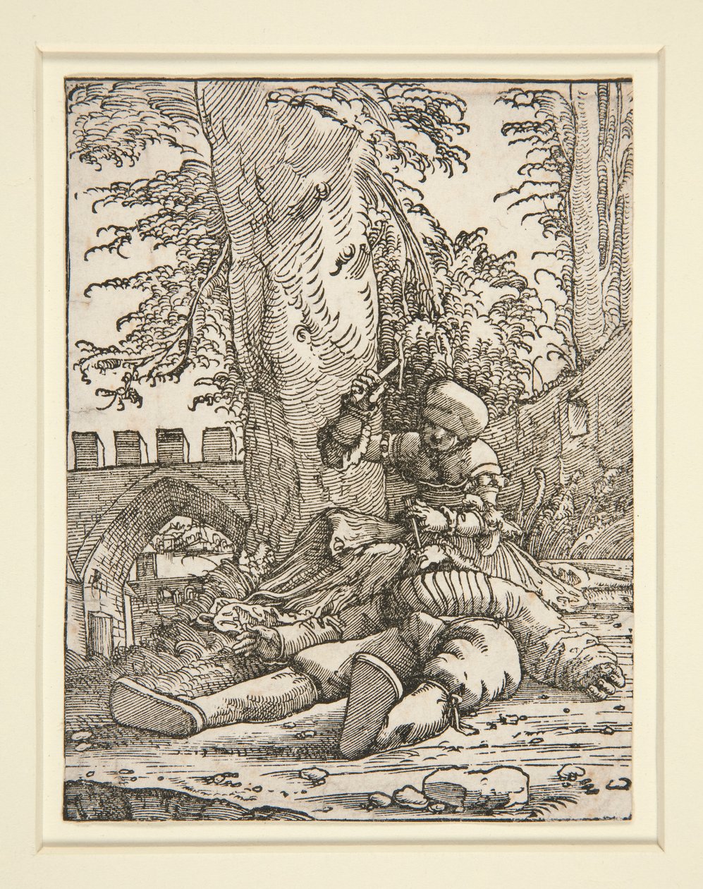 Jael en Sisera door Albrecht Altdorfer