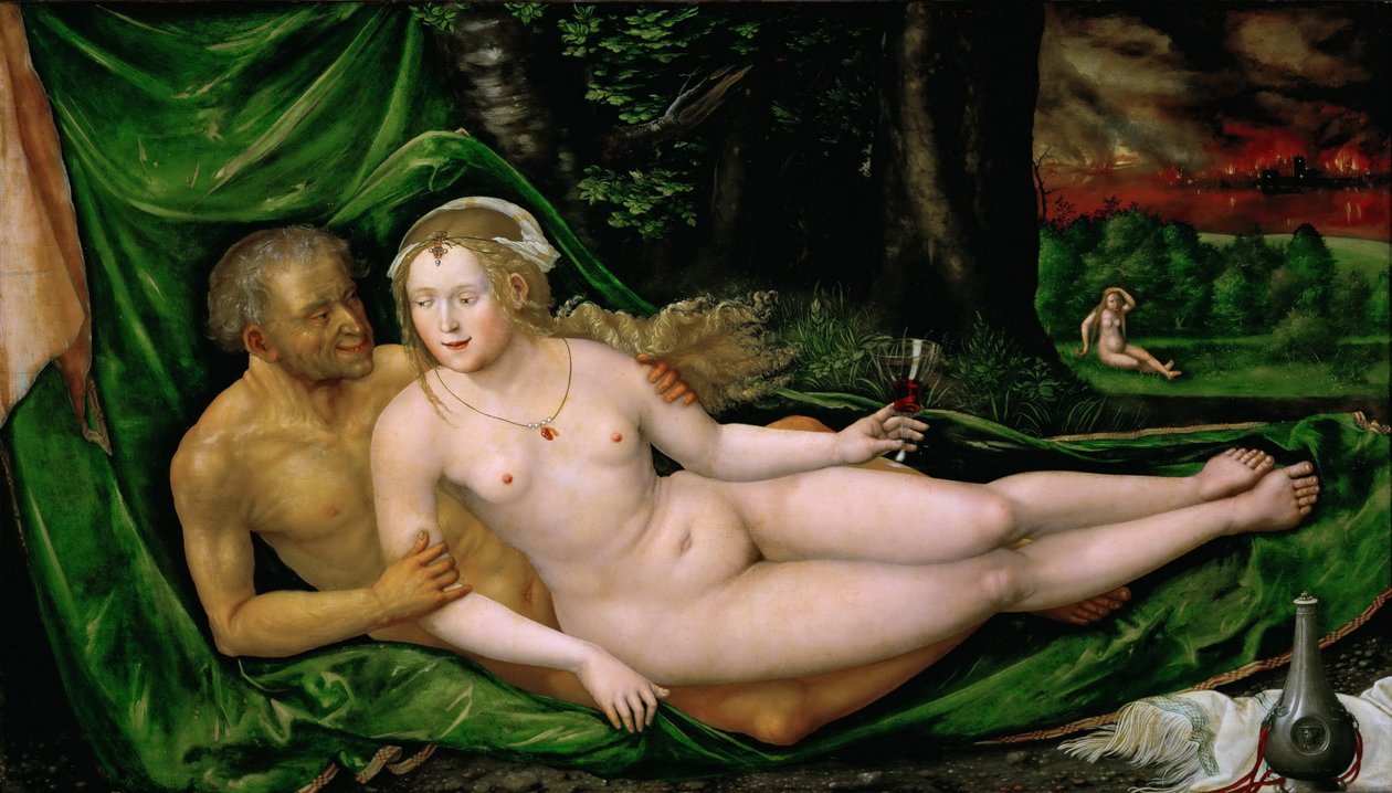 Lot en zijn dochters door Albrecht Altdorfer