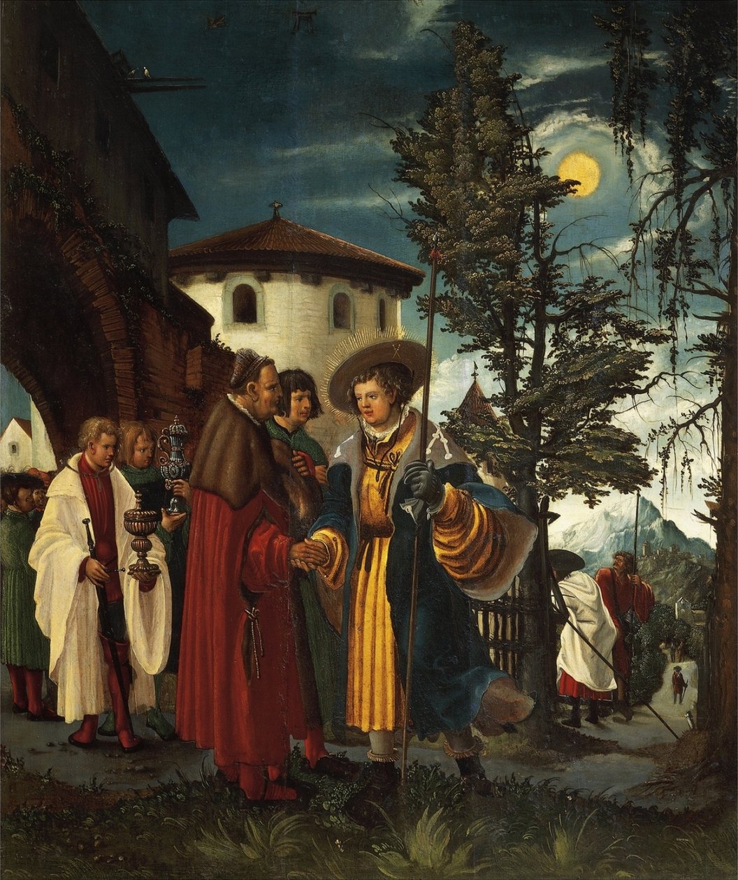 Het vertrek van Sint Florian door Albrecht Altdorfer