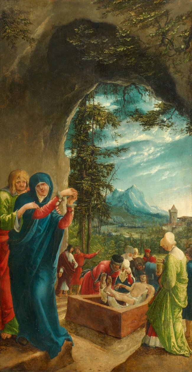 De Graflegging van Christus, 1518 door Albrecht Altdorfer