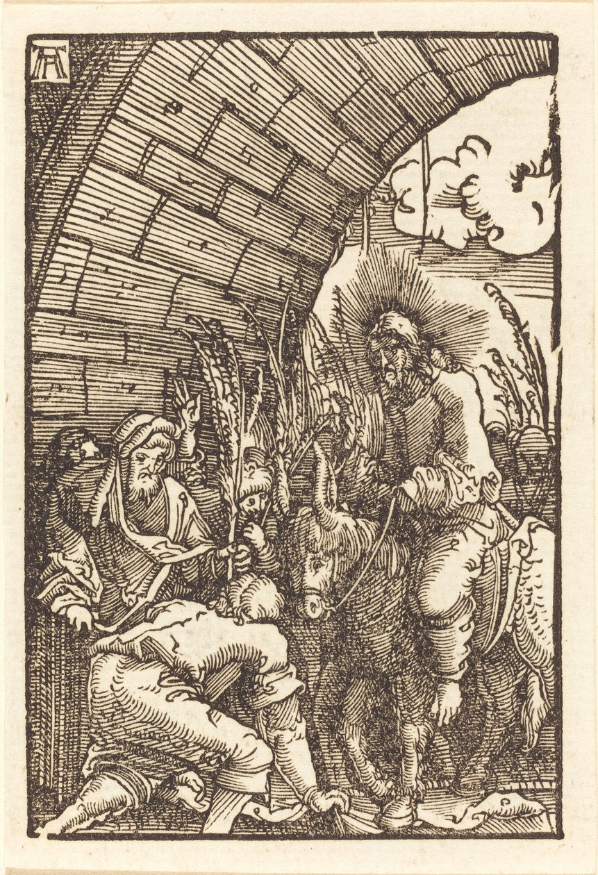 De Intocht in Jeruzalem door Albrecht Altdorfer