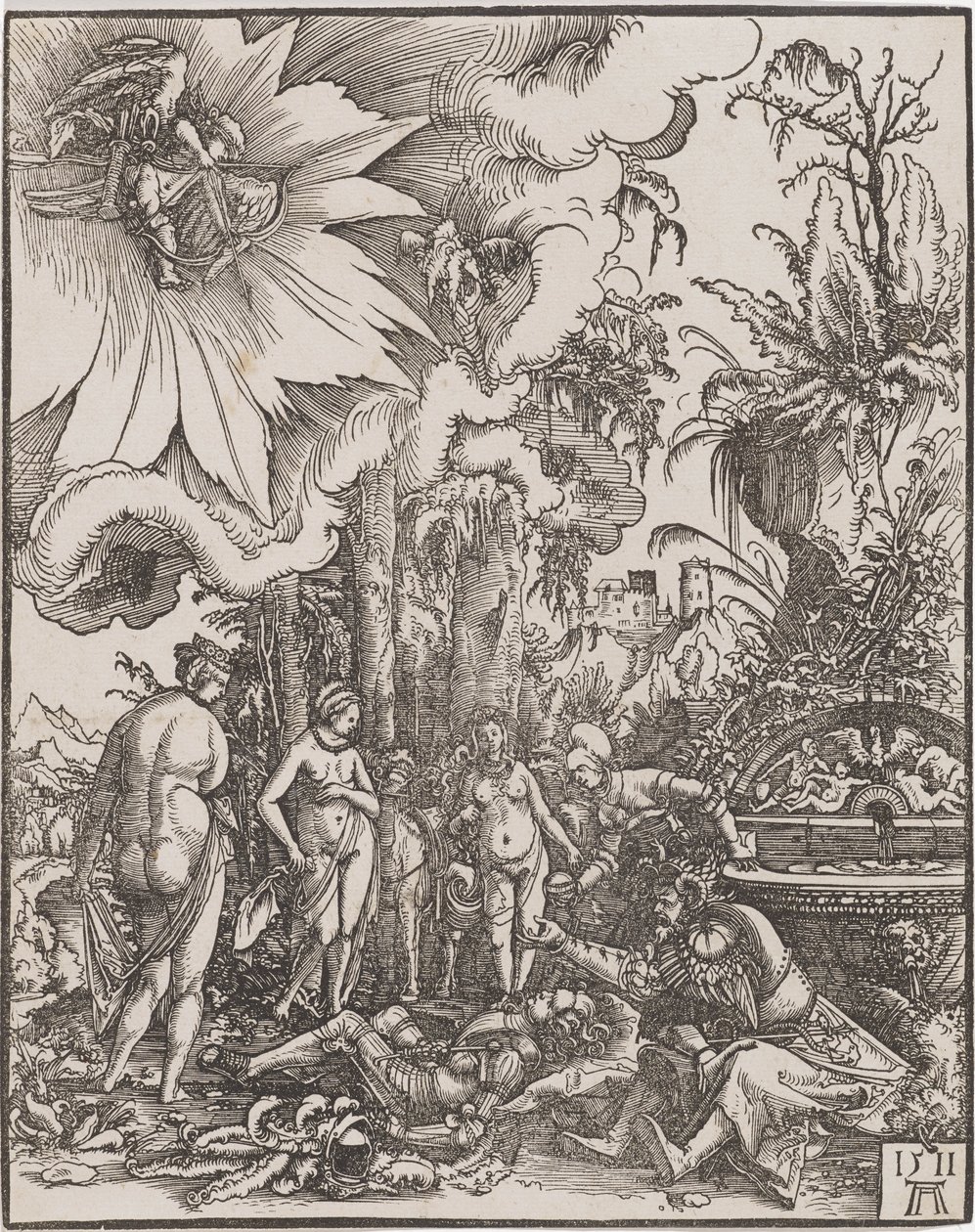 Het oordeel van Paris door Albrecht Altdorfer