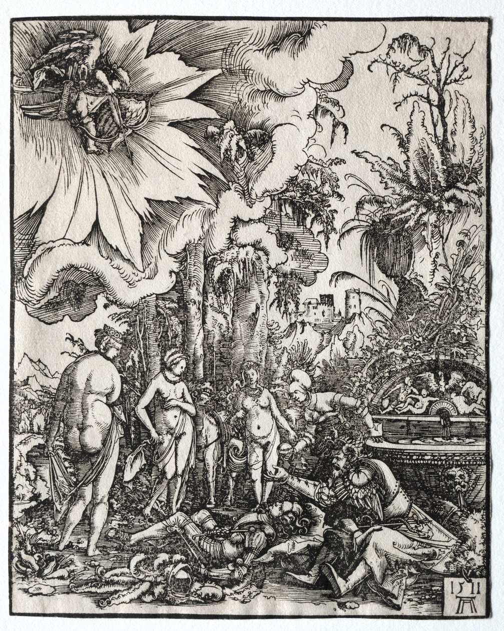 Het oordeel van Paris door Albrecht Altdorfer