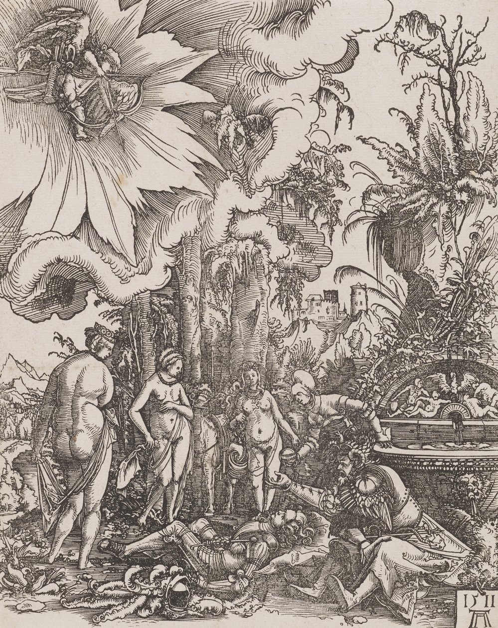 Het oordeel van Paris door Albrecht Altdorfer
