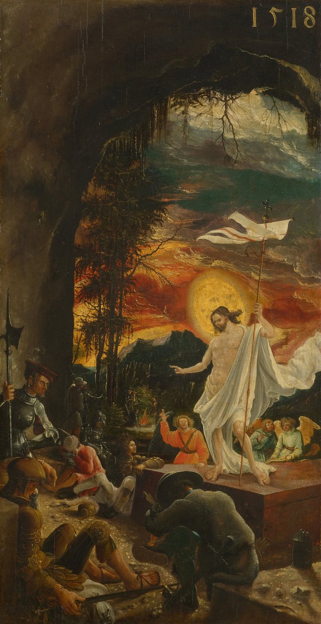 De opstanding van Christus, 1518 door Albrecht Altdorfer