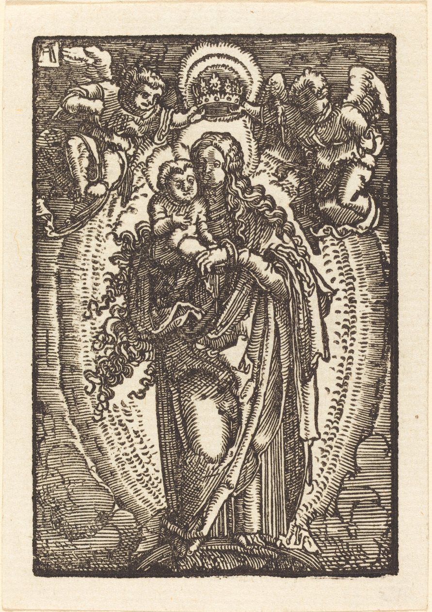 De Maagd als koningin van de hemel door Albrecht Altdorfer