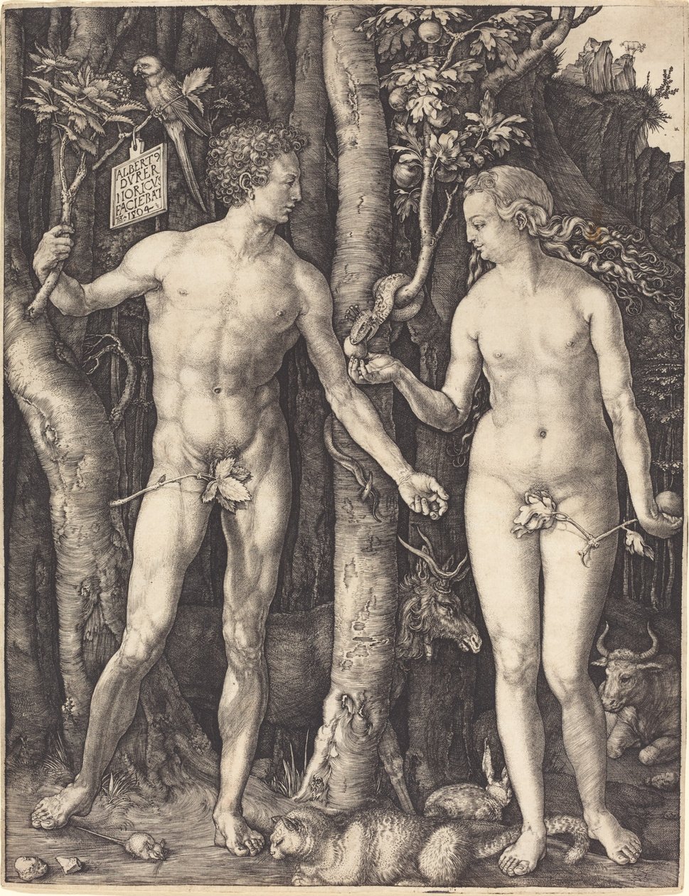 Adam en Eva door Albrecht Dürer