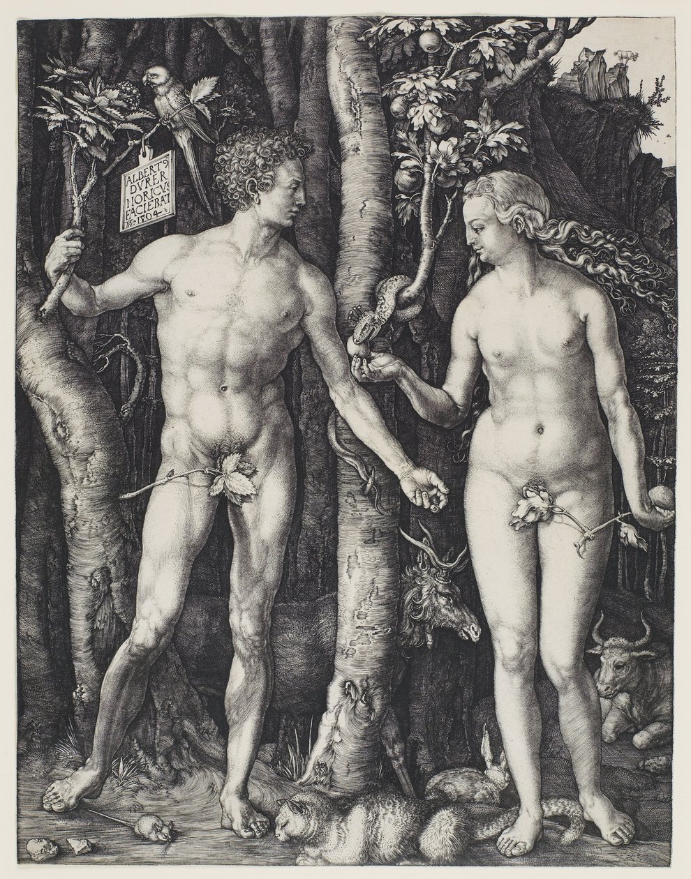 Adam en Eva door Albrecht Dürer
