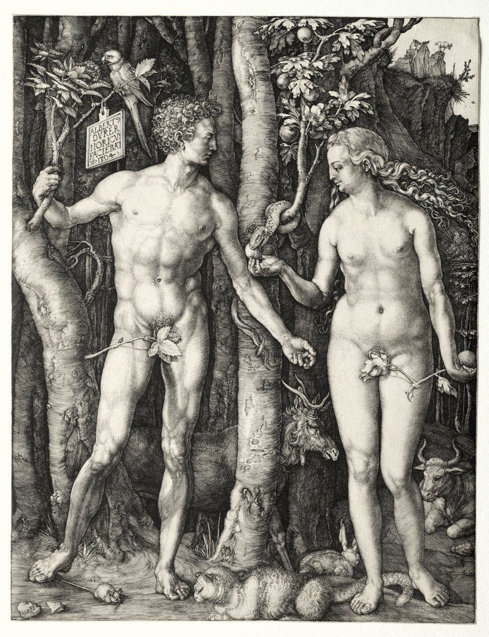 Adam en Eva, 1504 door Albrecht Dürer