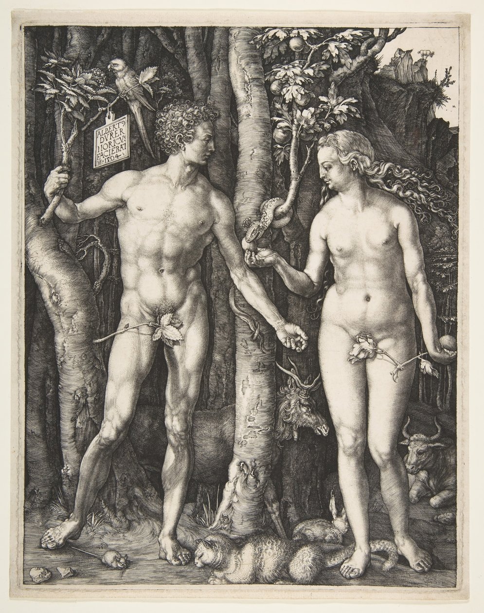 Adam en Eva door Albrecht Dürer