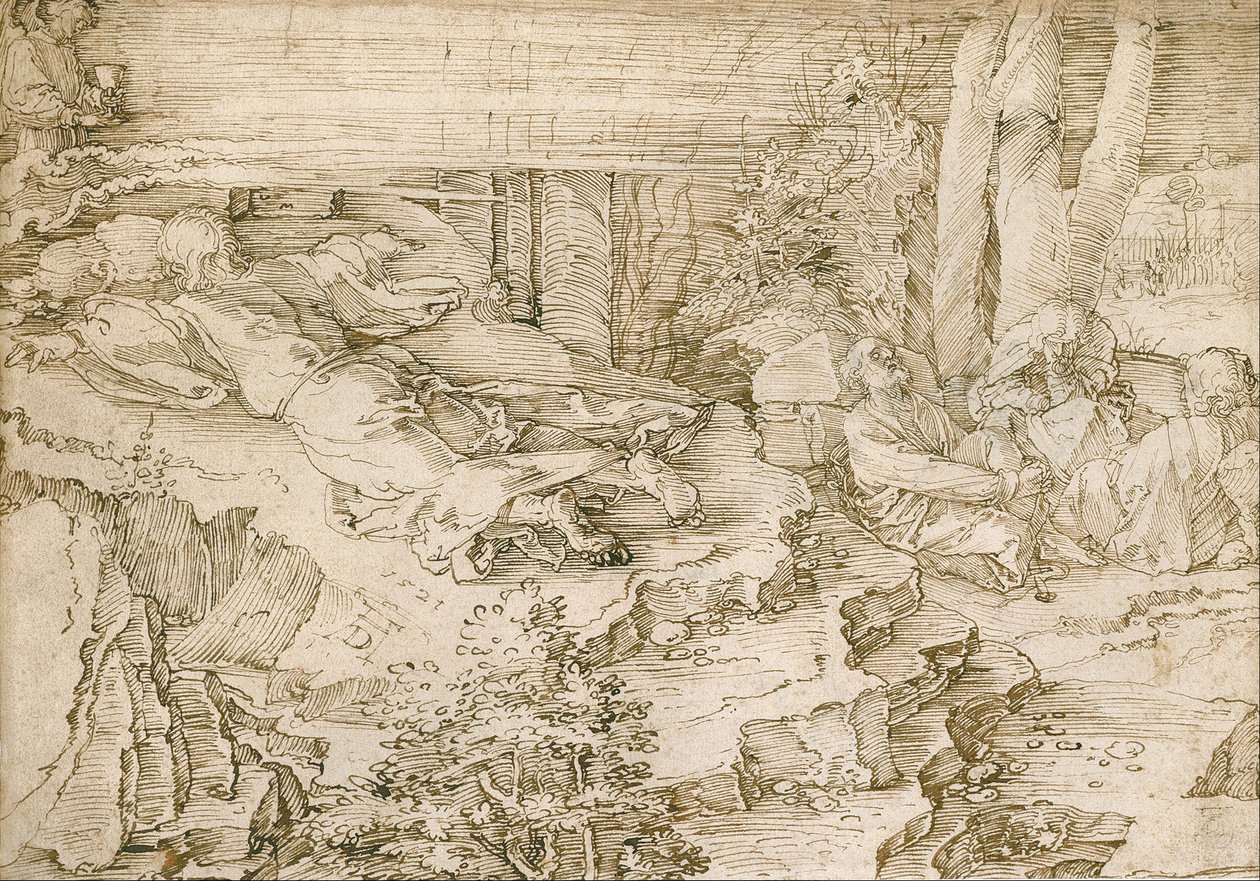 Lijdensweg in de tuin door Albrecht Dürer