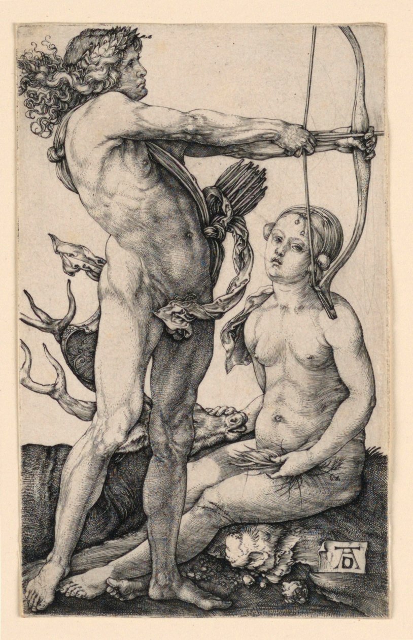 Apollo en Diana door Albrecht Dürer