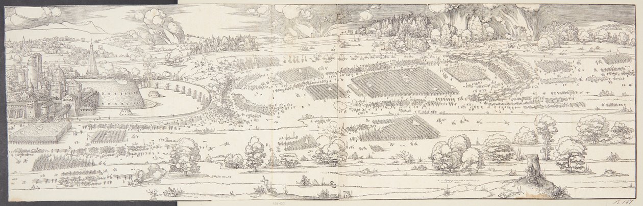 Belegering van een kasteel door Albrecht Dürer