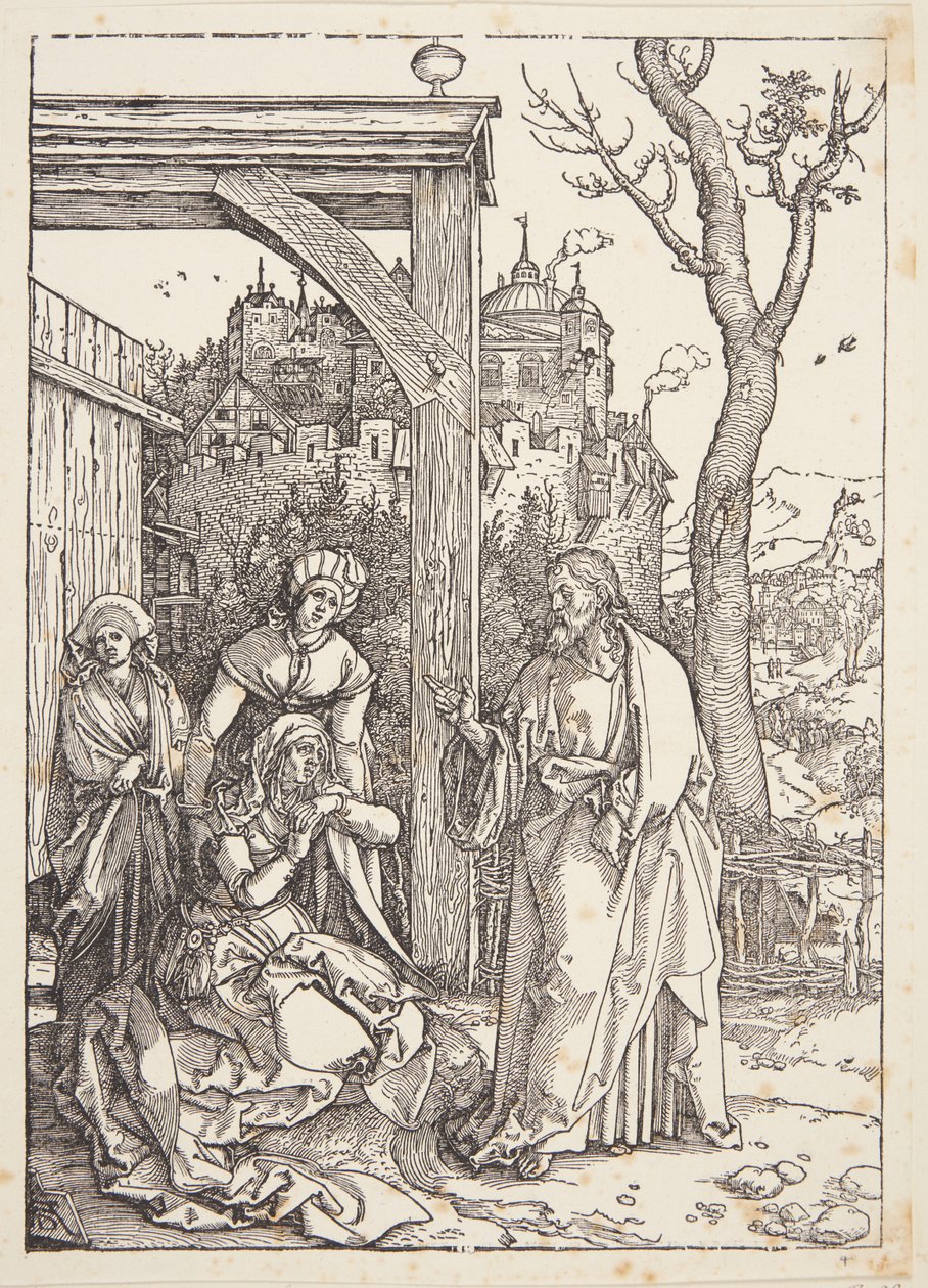 Christus neemt afscheid van zijn moeder door Albrecht Dürer