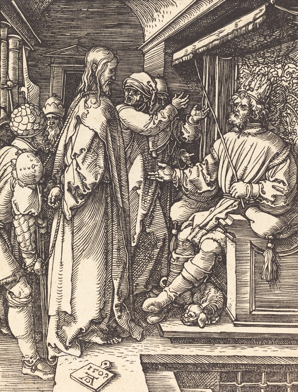 Christus voor Herodes door Albrecht Dürer