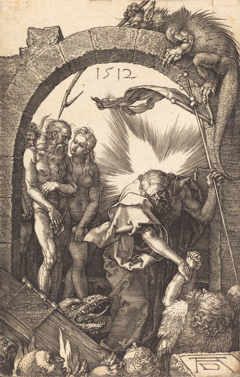 Christus in het voorgeborchte, 1512 door Albrecht Dürer