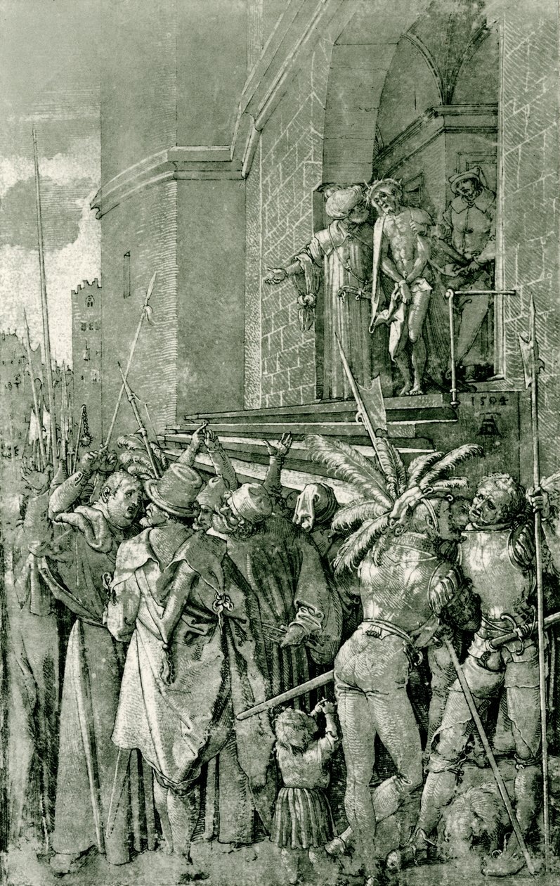 Christus wordt aan het volk getoond door Albrecht Dürer
