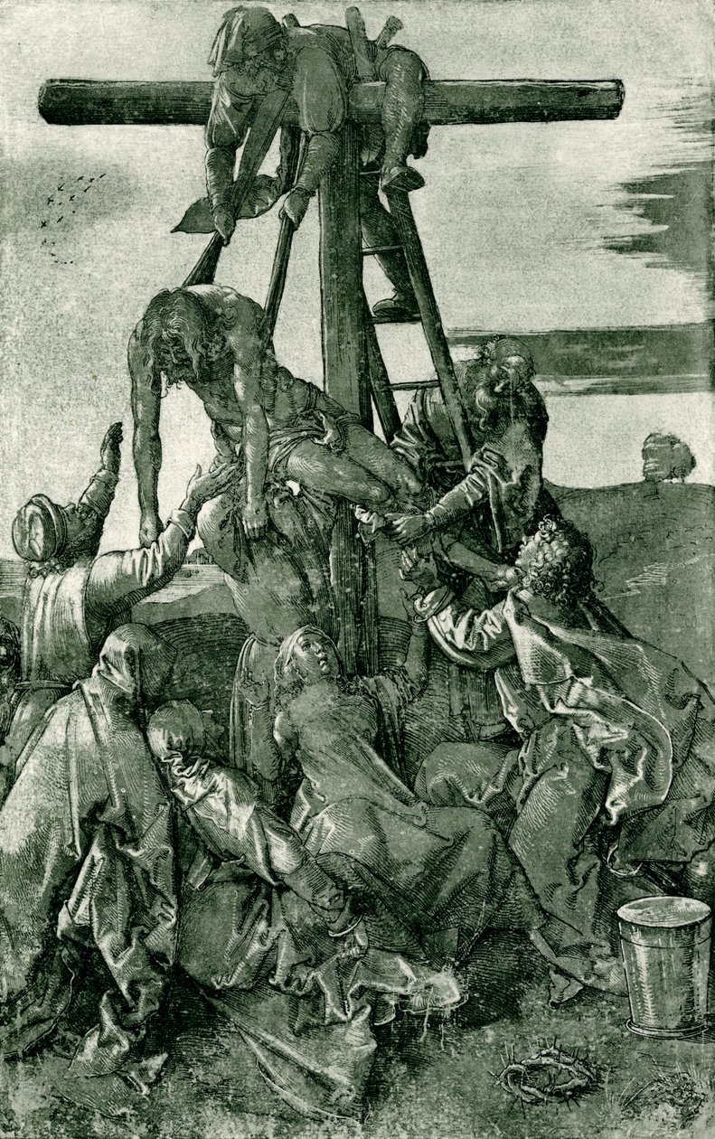 Christus wordt van het kruis gehaald door Albrecht Dürer