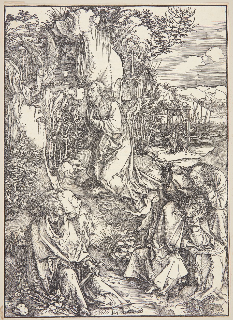 Christus op de Olijfberg door Albrecht Dürer