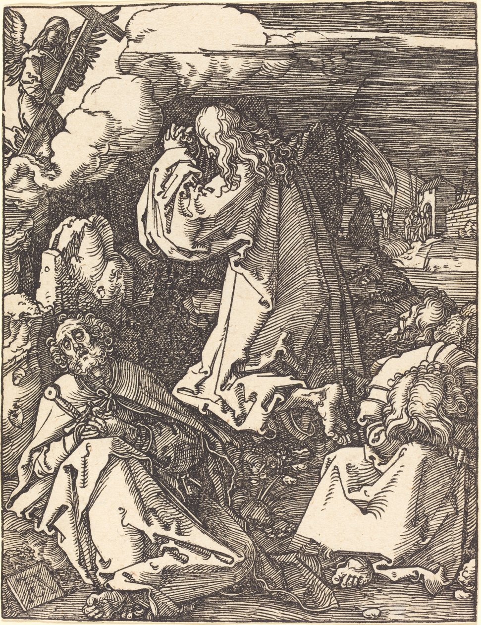 Christus op de Olijfberg door Albrecht Dürer