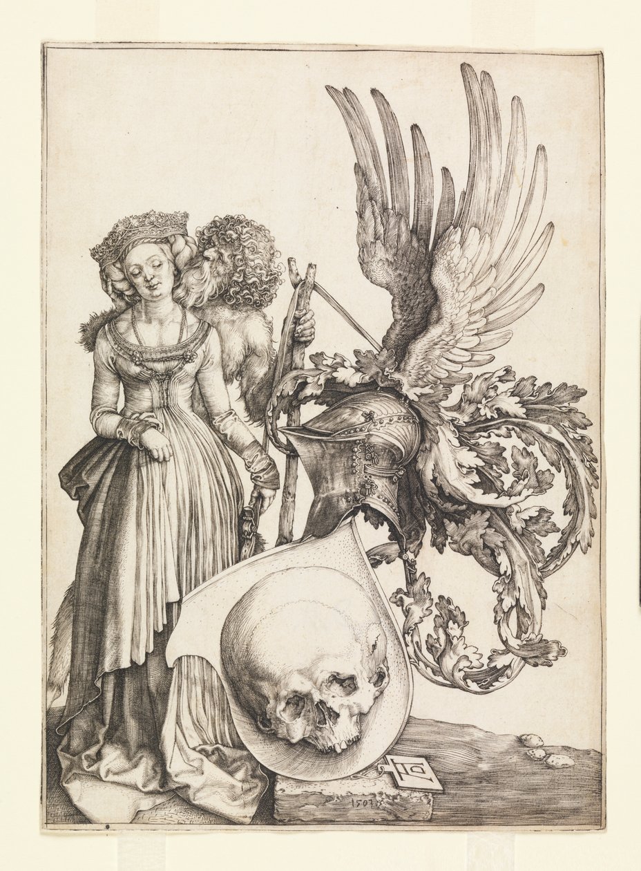 Wapenschild van Vanitas door Albrecht Dürer