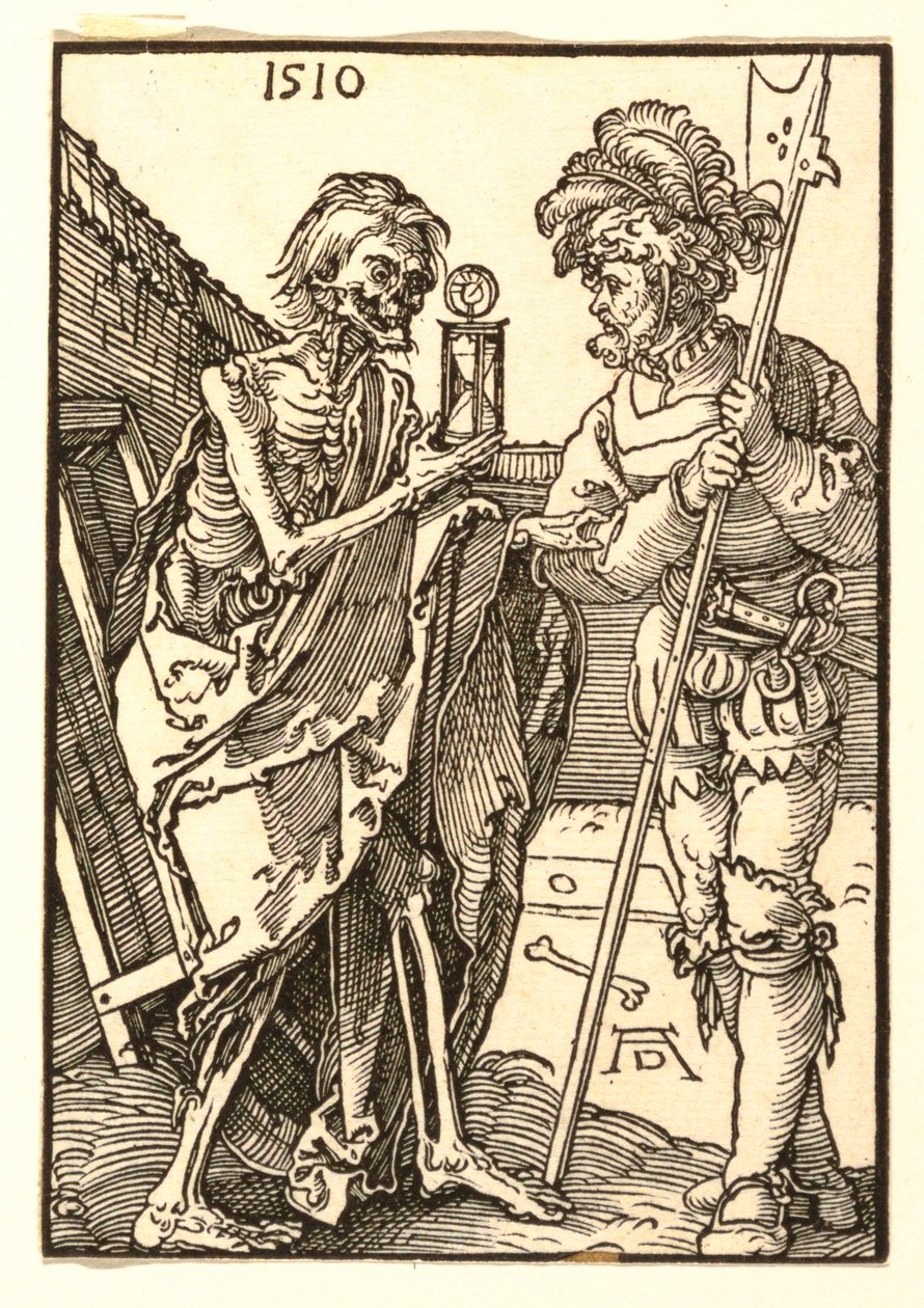 De dood en de lansquenet door Albrecht Dürer