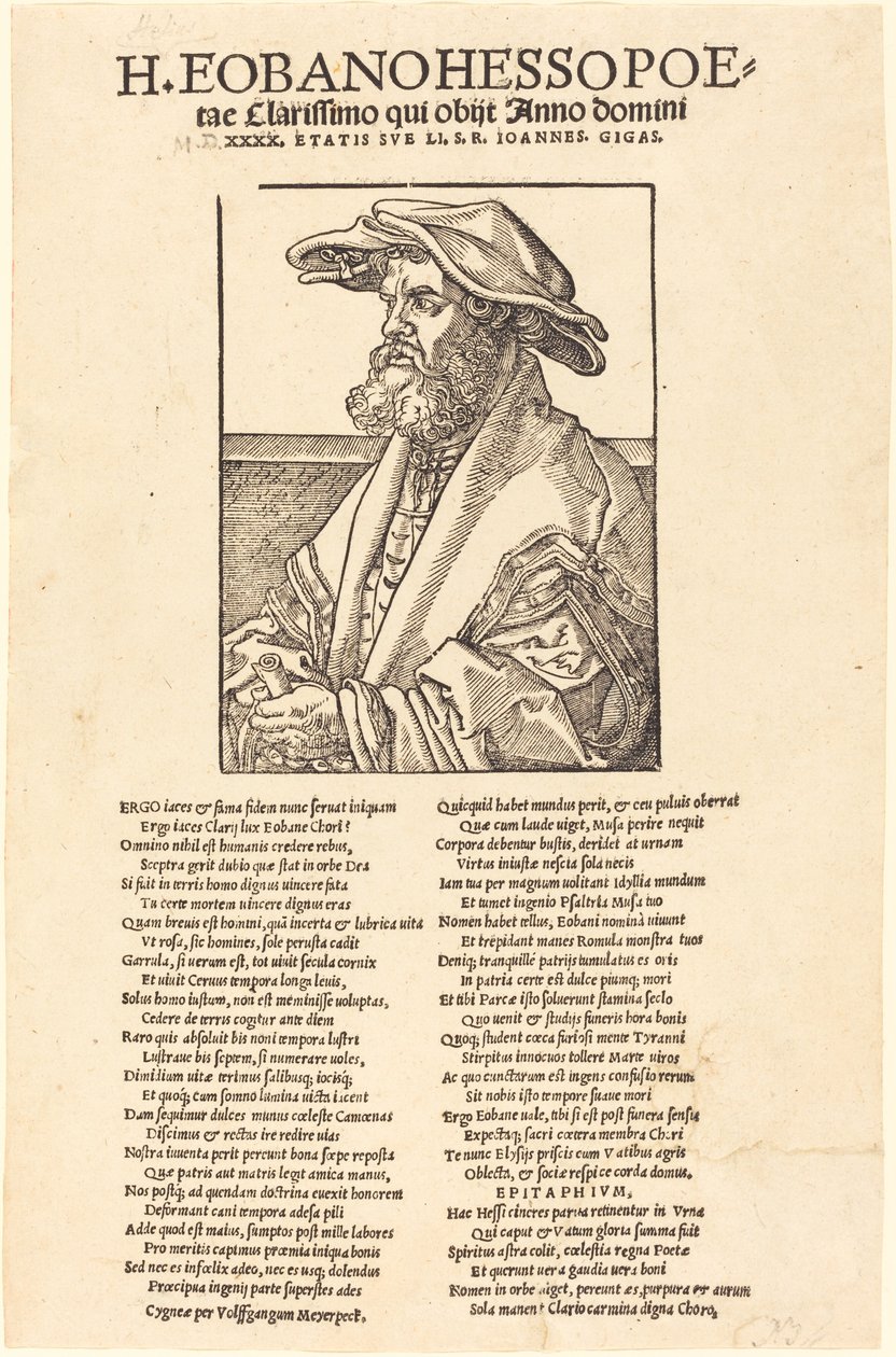 Eobanus Hess door Albrecht Dürer