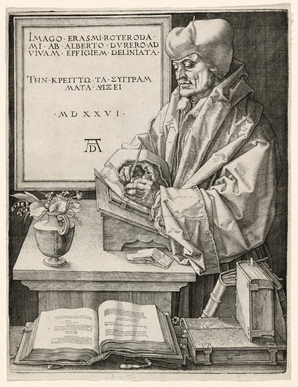 Erasmus van Rotterdam door Albrecht Dürer