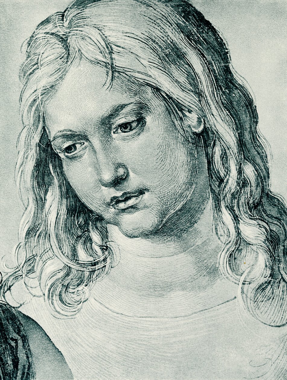 Hoofd van de twaalfjarige Jezus door Albrecht Dürer